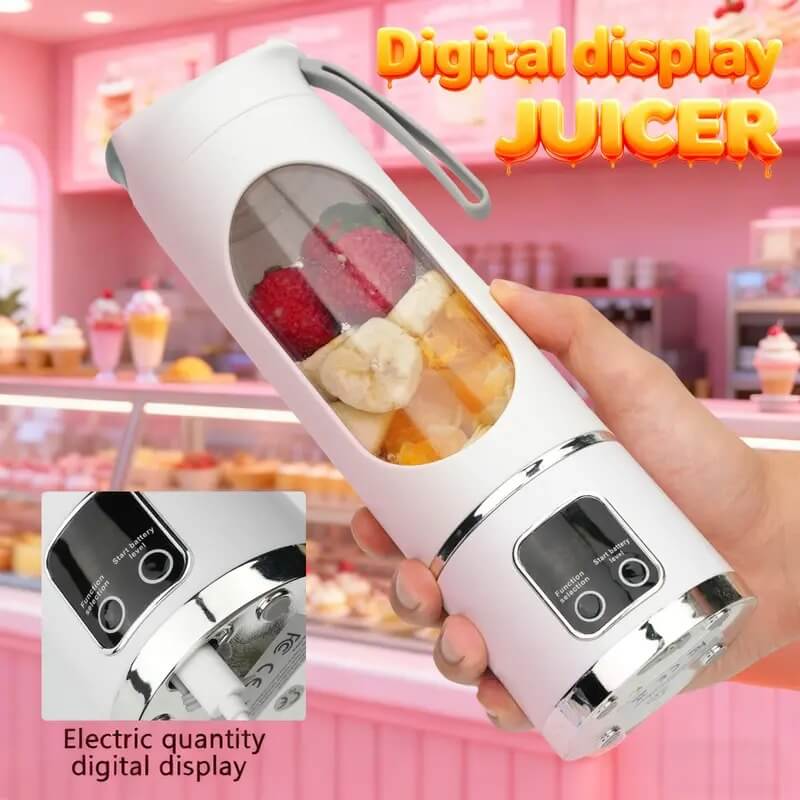 Portable USB Rechargeable Blender, Compact Leakproof Personal Smoothie Maker for Shakes, Fruit Drinks & On-the-Go Use