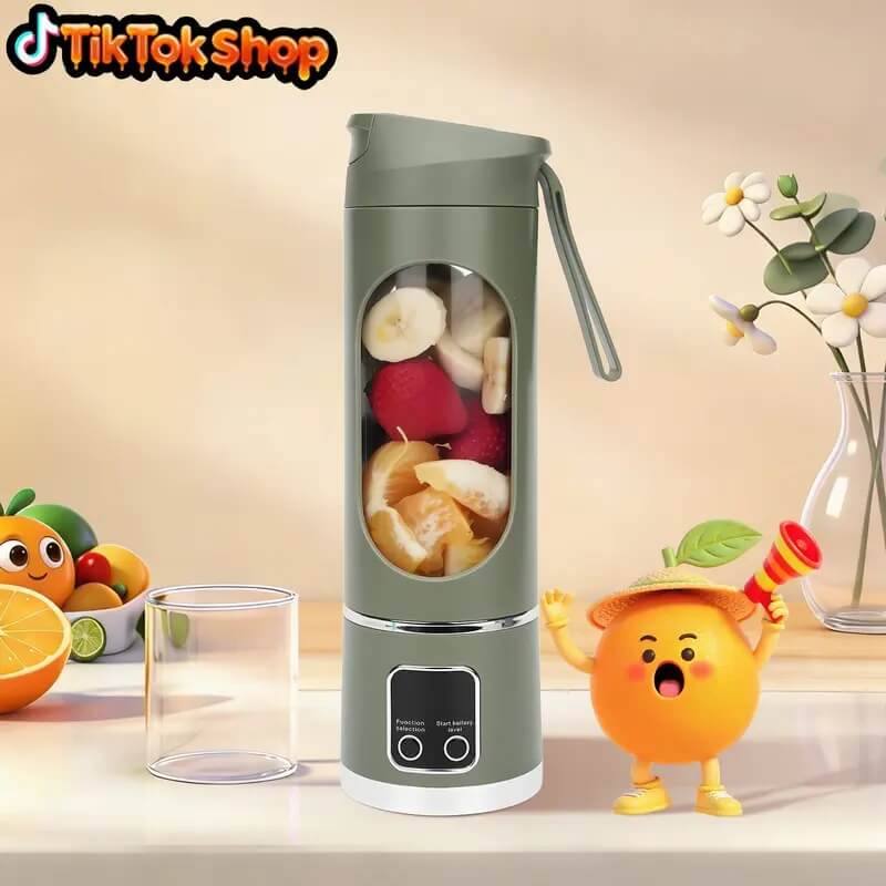 Portable USB Rechargeable Blender, Compact Leakproof Personal Smoothie Maker for Shakes, Fruit Drinks & On-the-Go Use