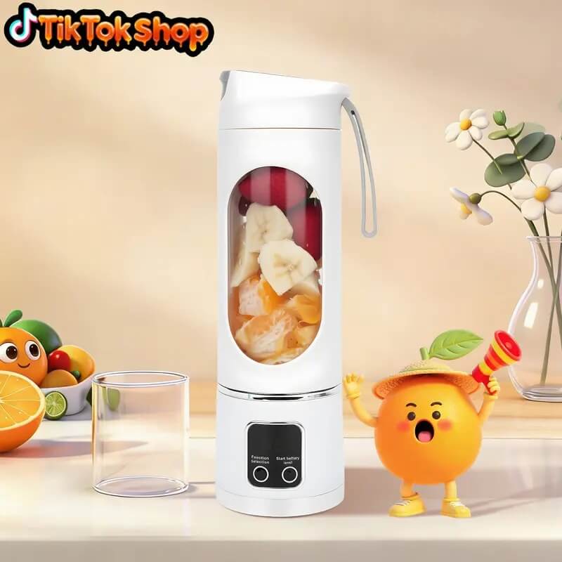 Portable USB Rechargeable Blender, Compact Leakproof Personal Smoothie Maker for Shakes, Fruit Drinks & On-the-Go Use